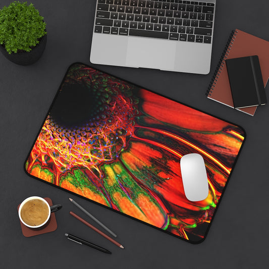Orange Daisy Desk Mat