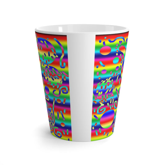 Rainbow Confetti Latte mug