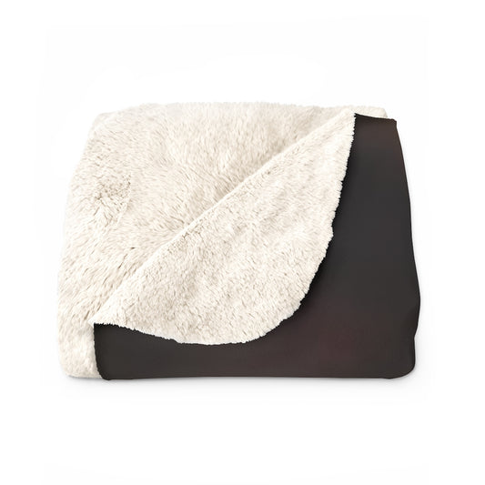 Orange Cat Close Up Sherpa Fleece Blanket