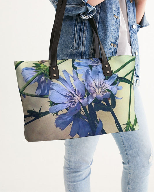 Blue Wildflowers Stylish Tote