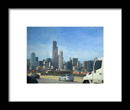 A Clear Drive Chicago - Framed Print