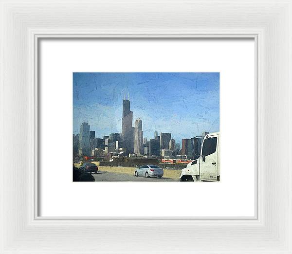 A Clear Drive Chicago - Framed Print