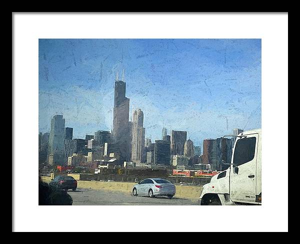 A Clear Drive Chicago - Framed Print