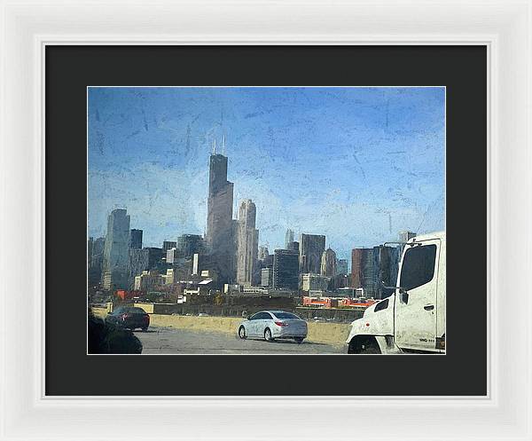 A Clear Drive Chicago - Framed Print