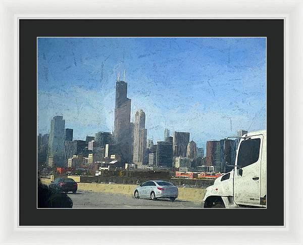 A Clear Drive Chicago - Framed Print