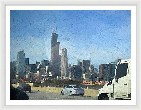 A Clear Drive Chicago - Framed Print