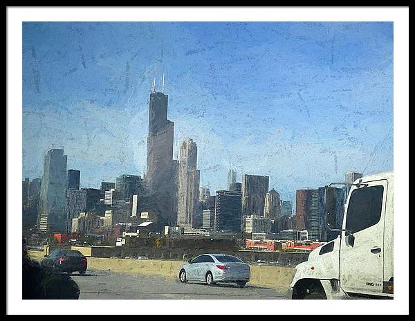 A Clear Drive Chicago - Framed Print