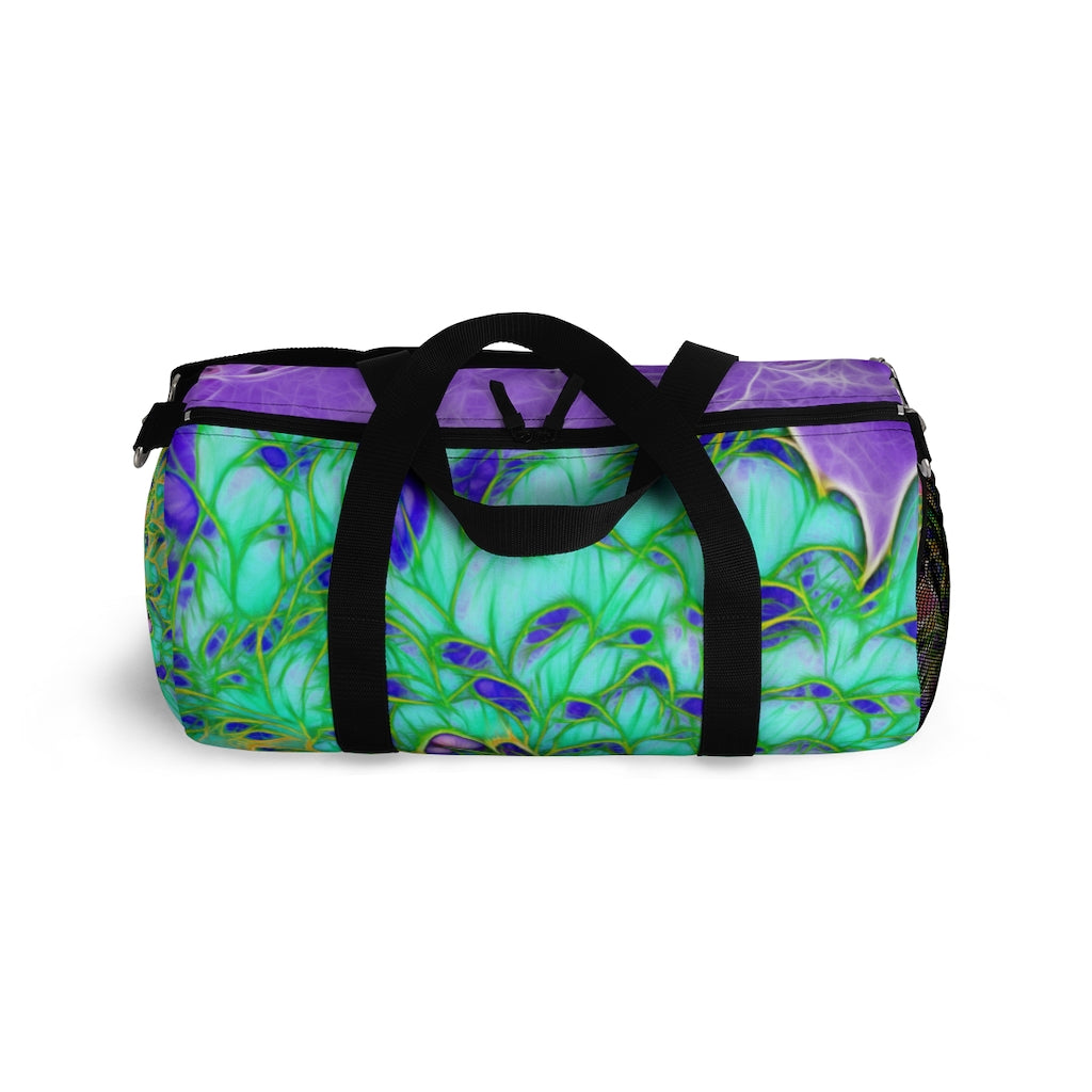 Abstract Peacock Chrysanthemum Duffel Bag