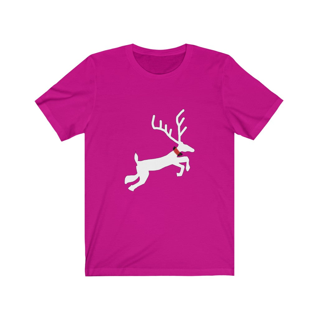 Flying Reindeer Unisex Jersey Short Sleeve Tee