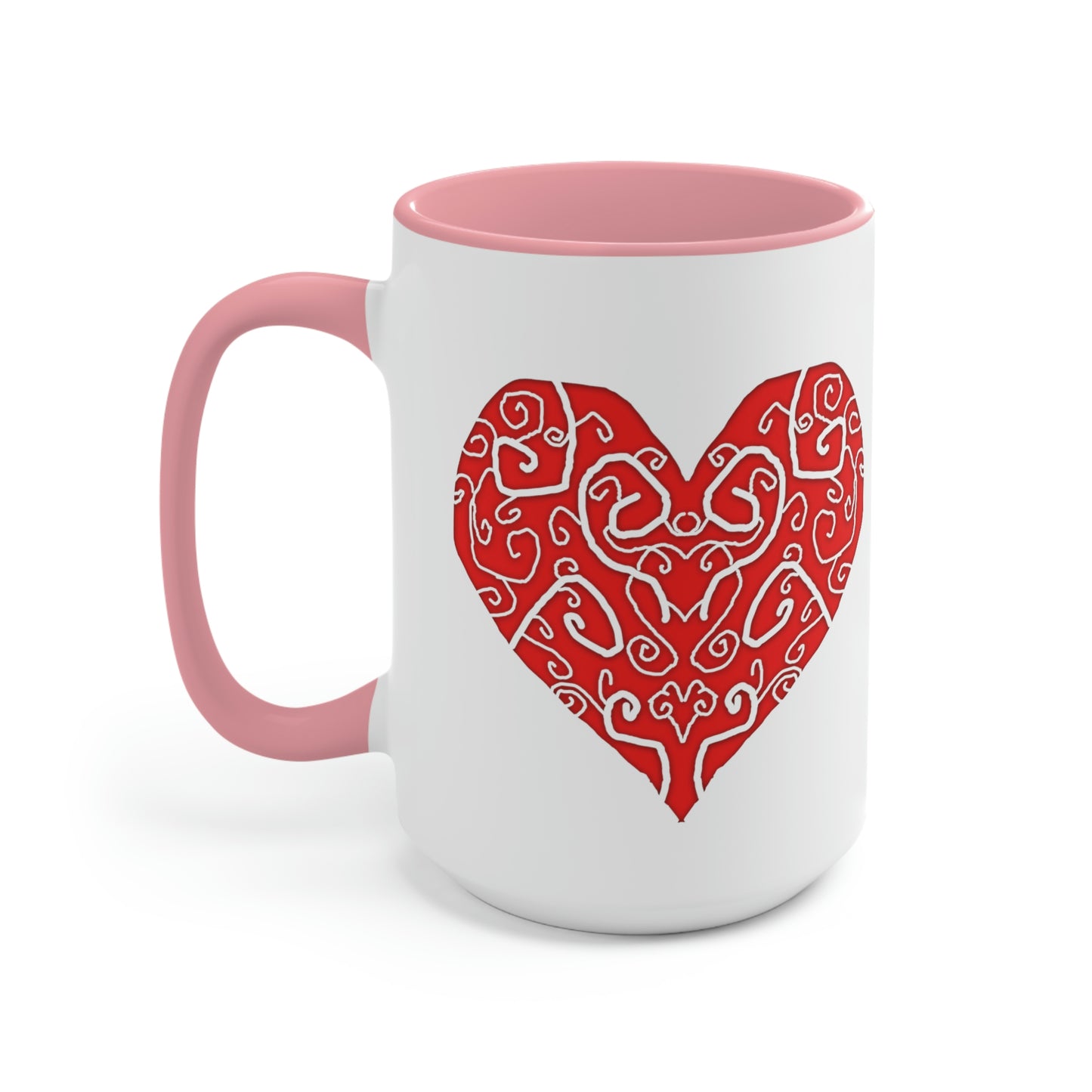 Heart Swirls Accent Mug