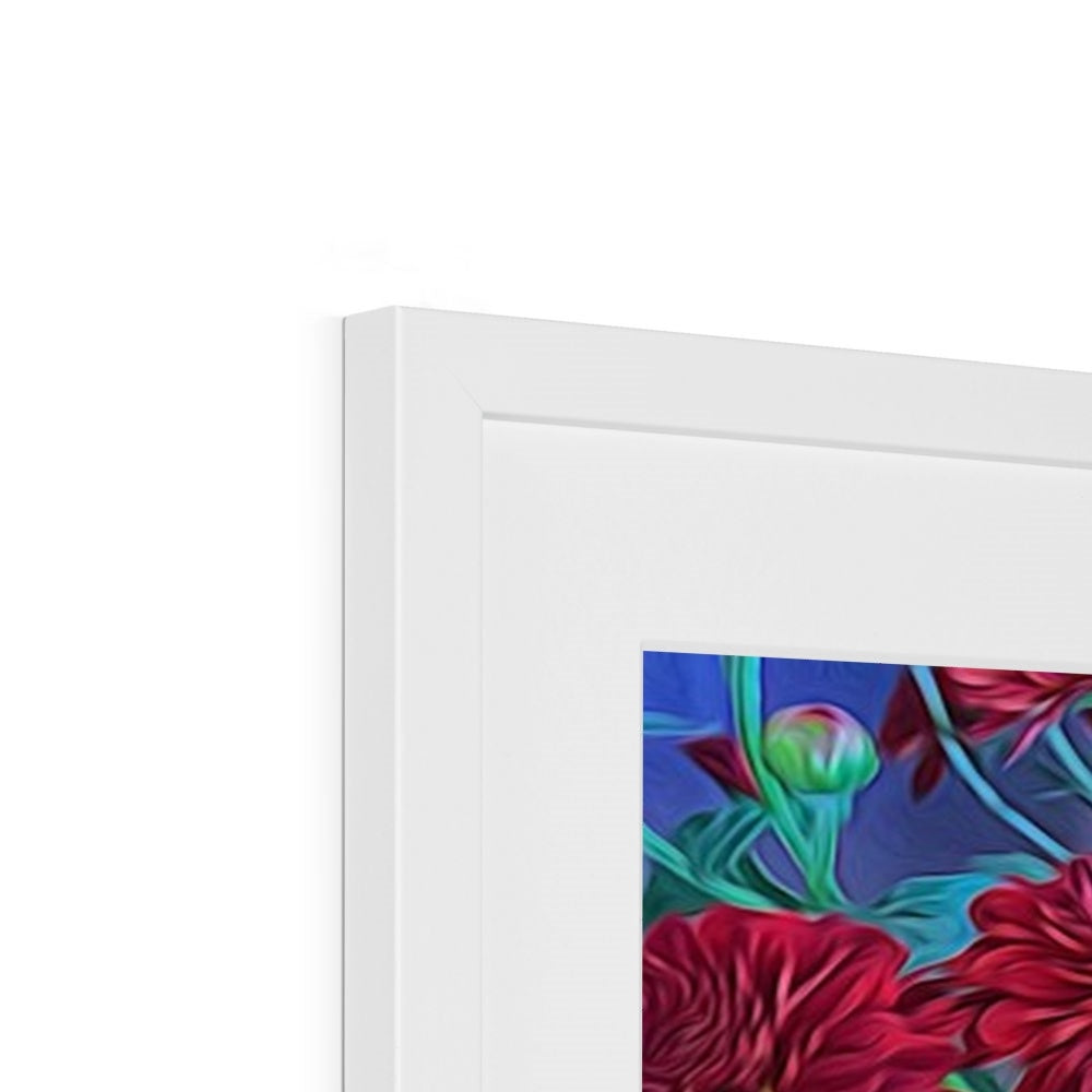 Red Mums Framed & Mounted Print