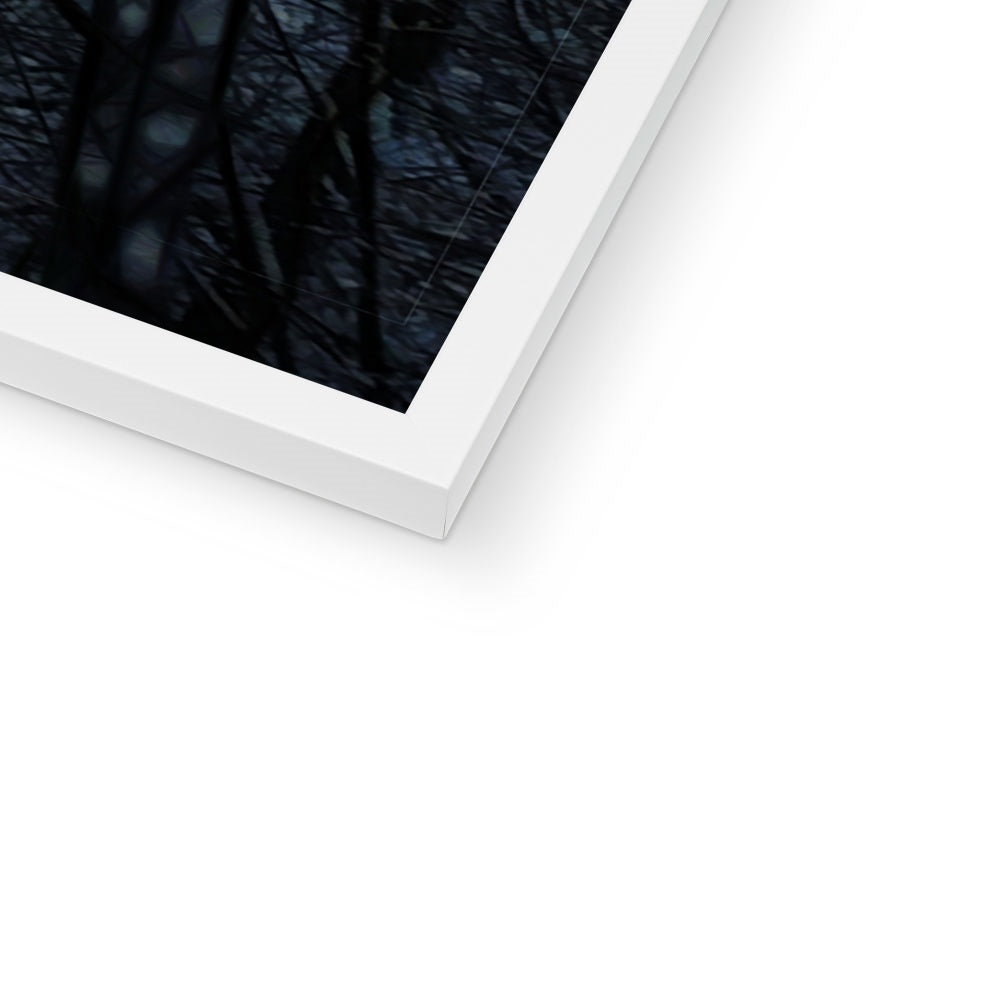 Twilight Icicles Framed Print