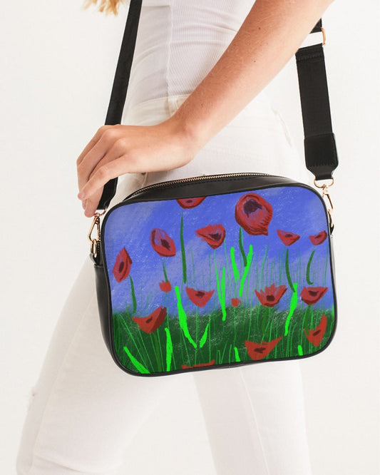 Field Of Poppies Crossbody Bag