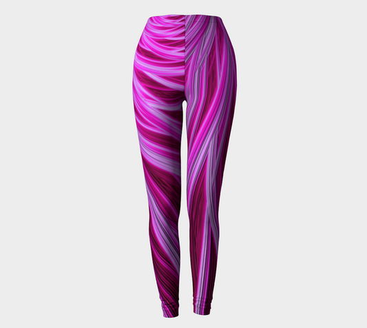 Pink Fractal 18 Leggings
