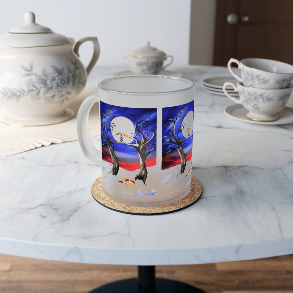Hold On Frosted Glass Mug