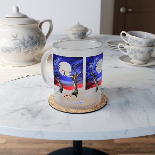 Hold On Frosted Glass Mug