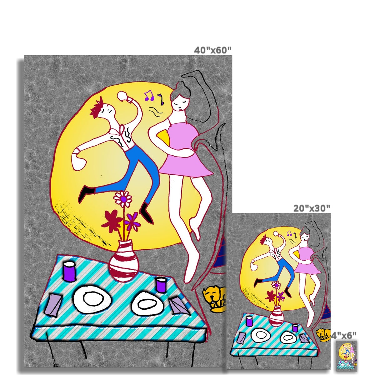 Dancin In The Moonlight Fine Art Print