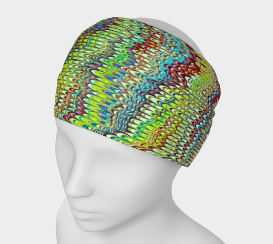 Cool Green Marbled Headband