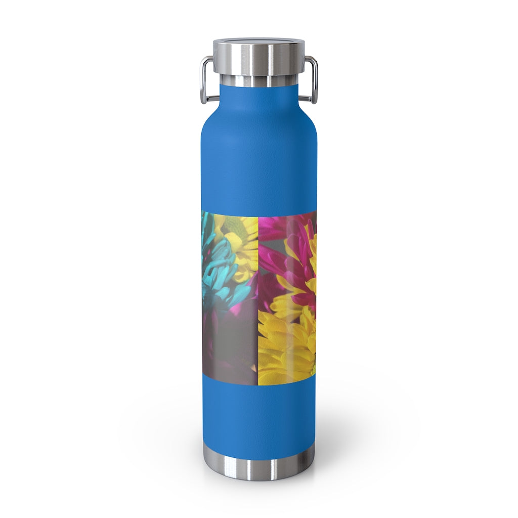 Raw Flowers 4 22oz Vacuum Insulated Bottle