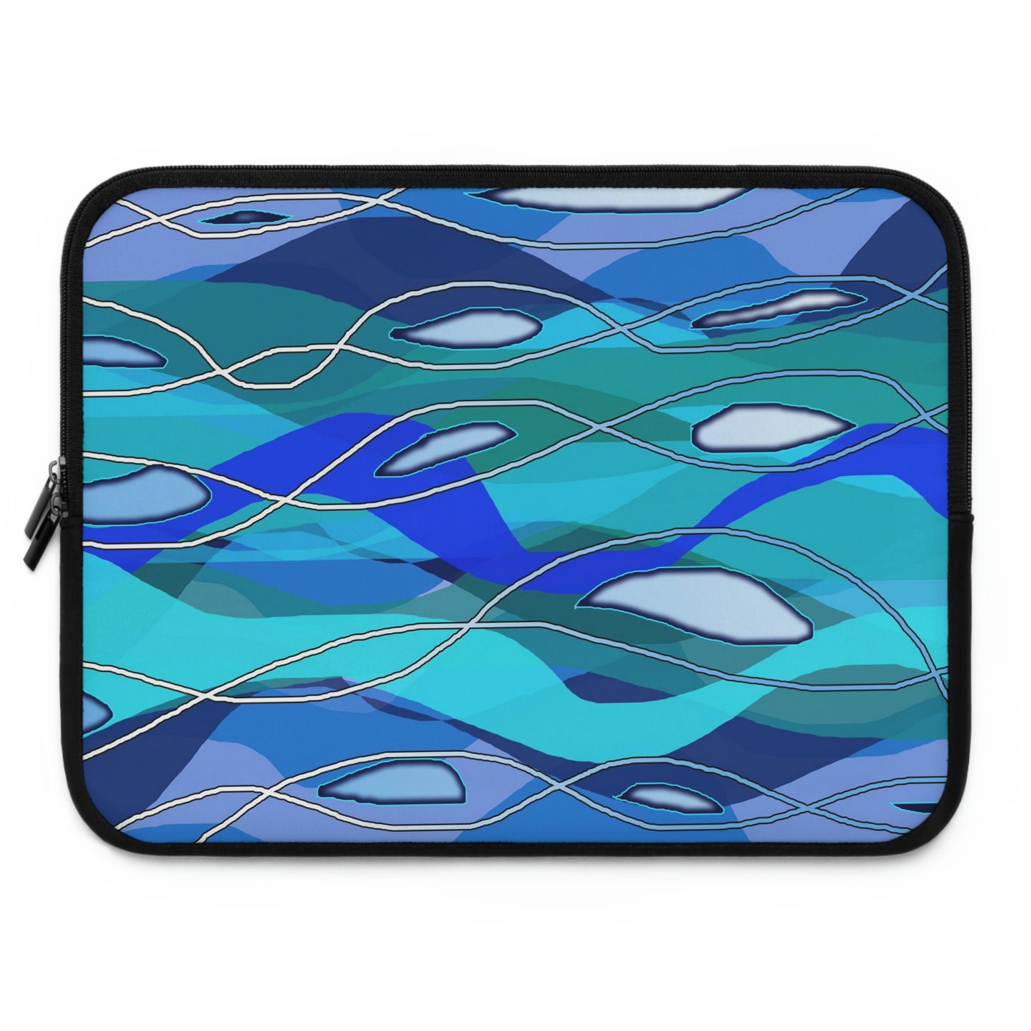 Wavy Blue Laptop Sleeve