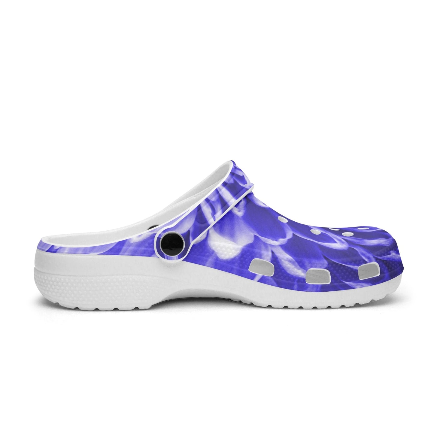 Blue Chrysanthemum 413. All Over Printed Clogs