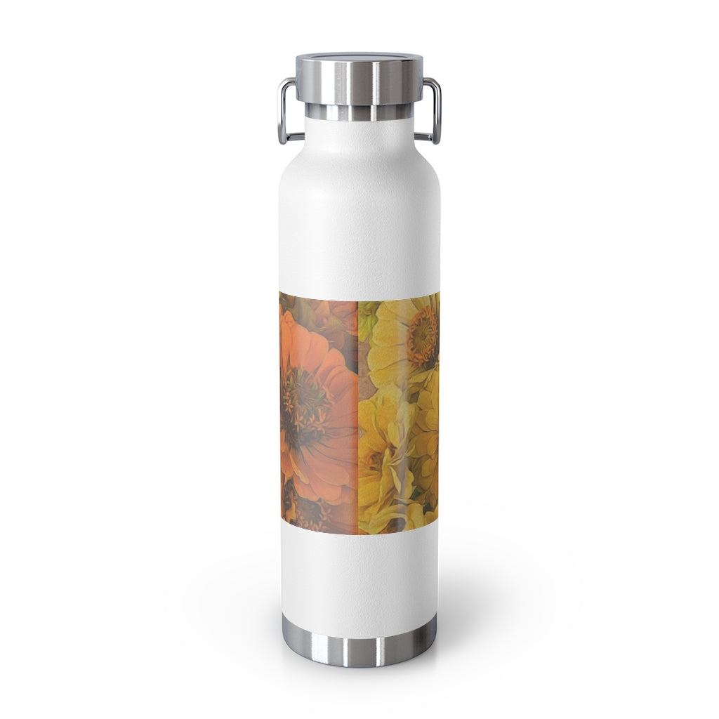 Yellow Zinnias 22oz Vacuum Insulated Bottle