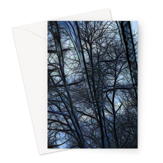 Twilight Icicles Greeting Card