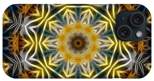 Abstract Daisies Kaleidoscope - Phone Case