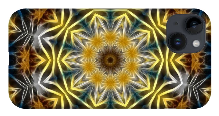 Abstract Daisies Kaleidoscope - Phone Case
