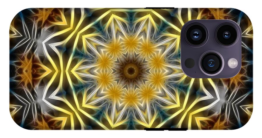 Abstract Daisies Kaleidoscope - Phone Case