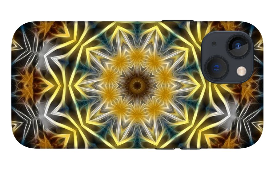 Abstract Daisies Kaleidoscope - Phone Case