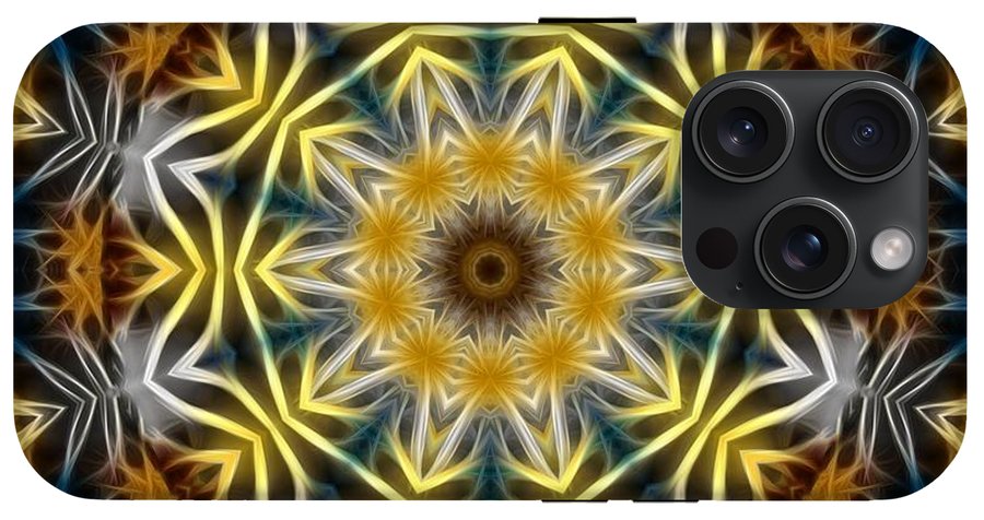 Abstract Daisies Kaleidoscope - Phone Case