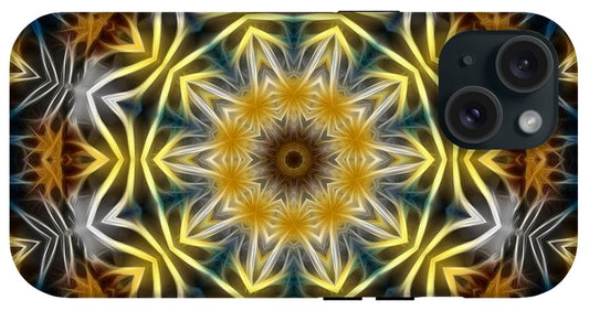 Abstract Daisies Kaleidoscope - Phone Case