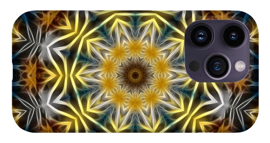 Abstract Daisies Kaleidoscope - Phone Case