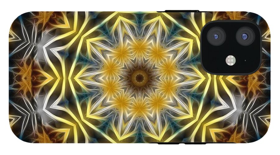 Abstract Daisies Kaleidoscope - Phone Case