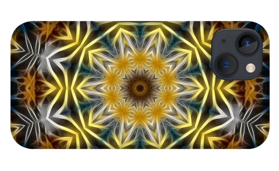 Abstract Daisies Kaleidoscope - Phone Case