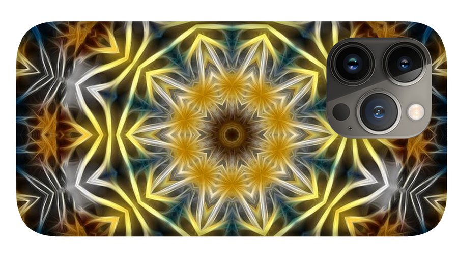 Abstract Daisies Kaleidoscope - Phone Case