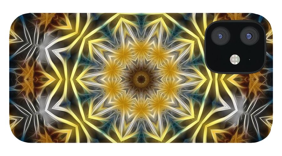 Abstract Daisies Kaleidoscope - Phone Case