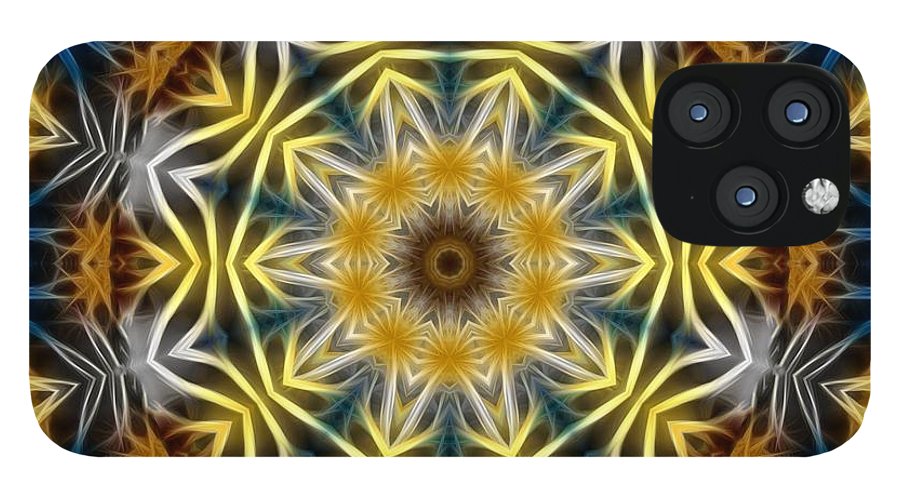 Abstract Daisies Kaleidoscope - Phone Case