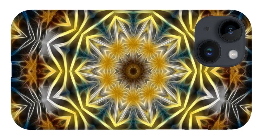 Abstract Daisies Kaleidoscope - Phone Case