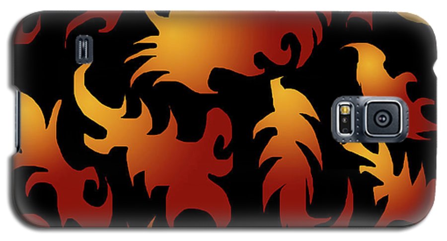 Abstract Flames Pattern - Phone Case