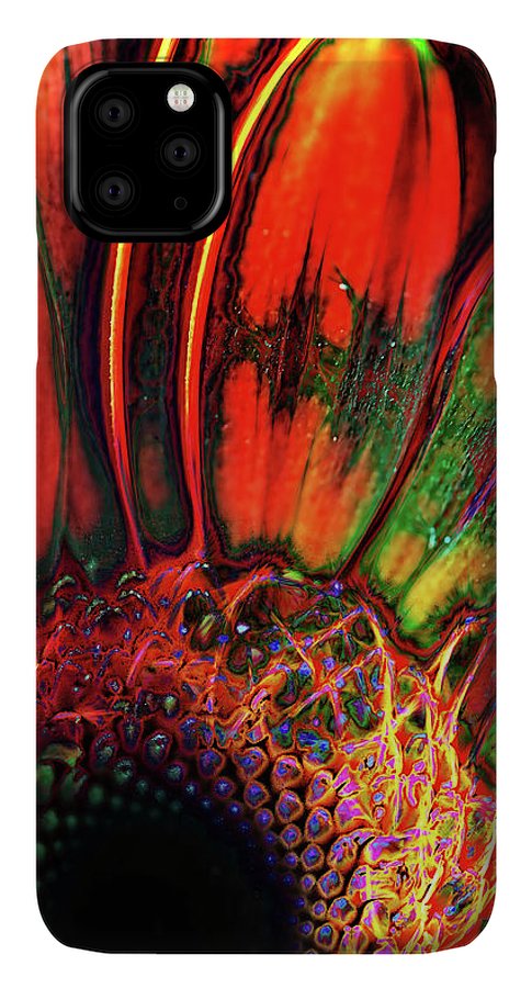 Abstract Orange Daisy - Phone Case
