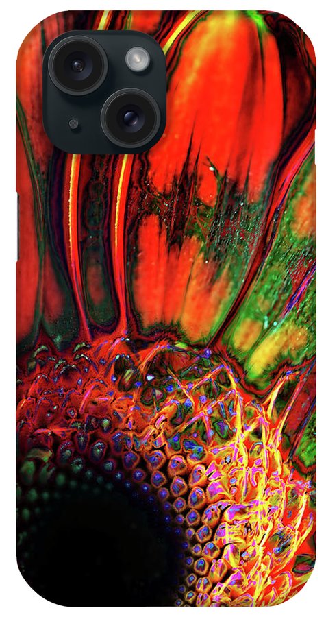 Abstract Orange Daisy - Phone Case