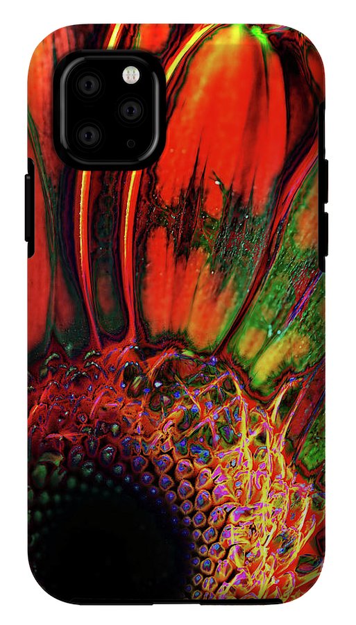 Abstract Orange Daisy - Phone Case