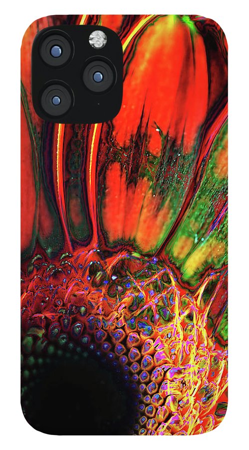 Abstract Orange Daisy - Phone Case