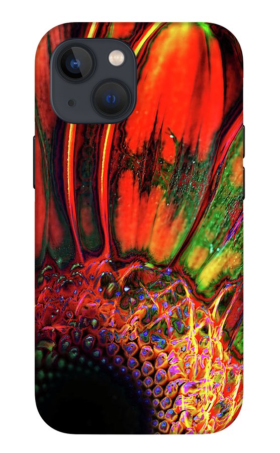 Abstract Orange Daisy - Phone Case