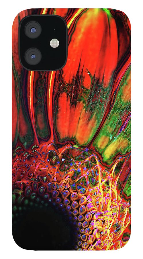 Abstract Orange Daisy - Phone Case