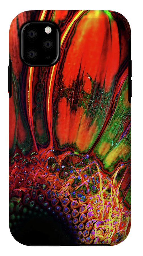 Abstract Orange Daisy - Phone Case