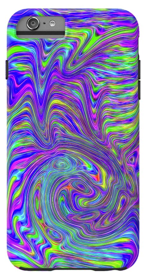 Abstract With Blue - Phone Case