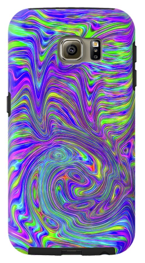 Abstract With Blue - Phone Case